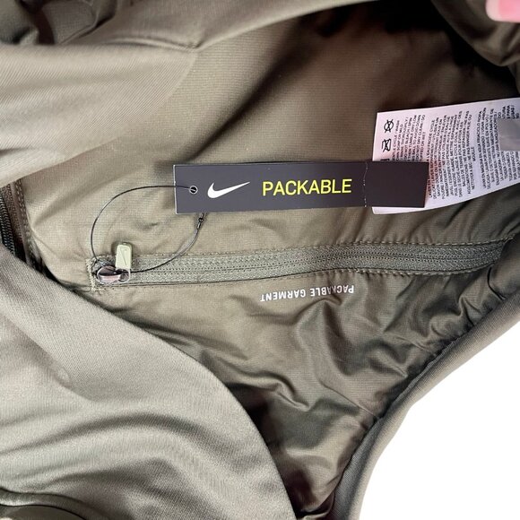 Nike Aeroloft Repel Running Vest Gilet Medium Womens Green Ventilated Packable - Picture 4 of 11